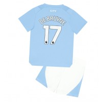 Dječji Nogometni Dres Manchester City Kevin De Bruyne #17 Domaci 2023-24 Kratak Rukav (+ Kratke hlače)